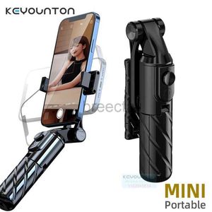 Selfie Monopods Trépied sans fil Bluetooth pour perche à selfie, monopodes pliables avec télécommande vidéo, obturateur, Clip de téléphone extensible à Rotation de 360 degrés 24329