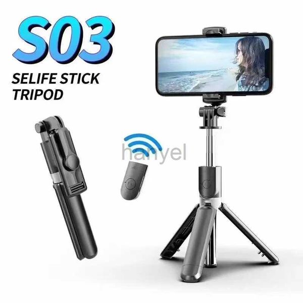 Selfie Monopods Perche à selfie sans fil avec Bluetooth pour téléphone portable Iphone Android Tige à selfie avec télécommande pour cave à téléphone portable Boom 24329