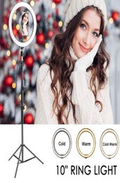 Selfie Ring Light Pographie Light 10inch 6inch LED RIM OF LAMP avec support mobile Grand Tripod Stand pour YouTube Live Makeup Rin7227532