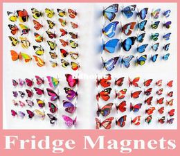 Vendre 100 pcslot beaux aimant de papillon artificiel décoratif pour la décoration de réfrigération aimant pour décoraion9040048