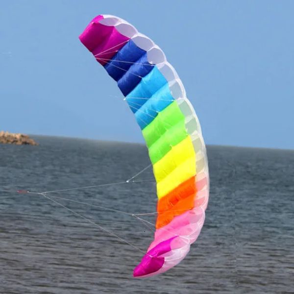VERKOOP 2,7 m Dual Line Power Parafoil Kite Boarding / Surfen Zo spannend en goed vliegen 240116