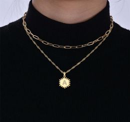 Vends collier 26 lettres avec trombone tour de cou microset zircon pendentif hexagonal necklace1963319