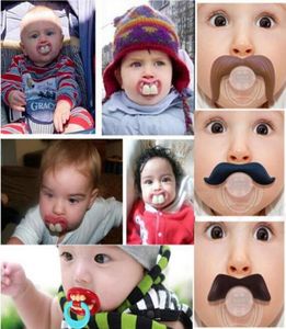 vender chupete de bebé divertido lindo dientes bigote bebé niño niña chupete infantil ortodoncia maniquí barba pezones chupetes safe5658370