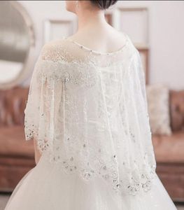 Vendre la mariée Châle en dentelle Gauze Ensemble enveloppe des vestes accessoires de robe de mariée shuoshu65884108760