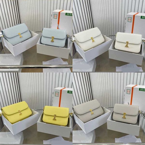 Vender Ce Bolsos de hombro de alta calidad Marca Tofu Bolso de diseñador Hombro simple Bolso de mensajero cuadrado Bolsos de cuero de lujo para mujer Cartera para teléfono móvil 230915