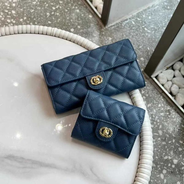Vendre des sacs de créateurs à bas prix 2023 New Caviar Cowhide Long Wallet Small Fragrance Hand Bag Chain Crossbody Leather Women's