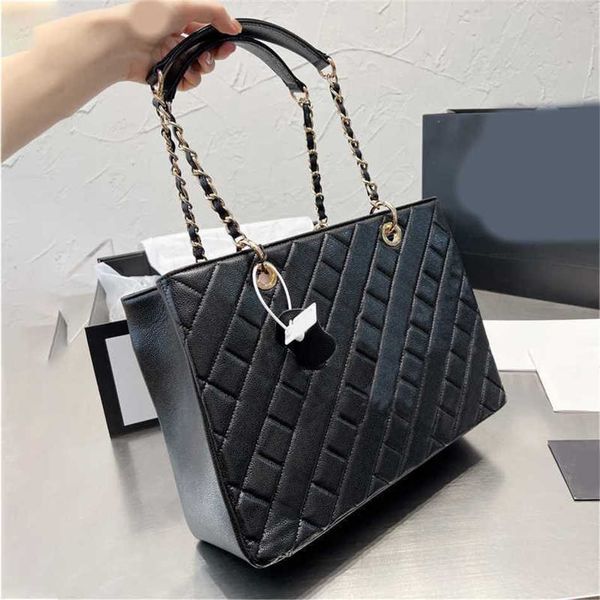 Vendre Diamond Plaid Women Designer Tote Sac X-Letter Caviar Luxurys Handbag Womens High Quality Sacs Dame Bookbags 230615