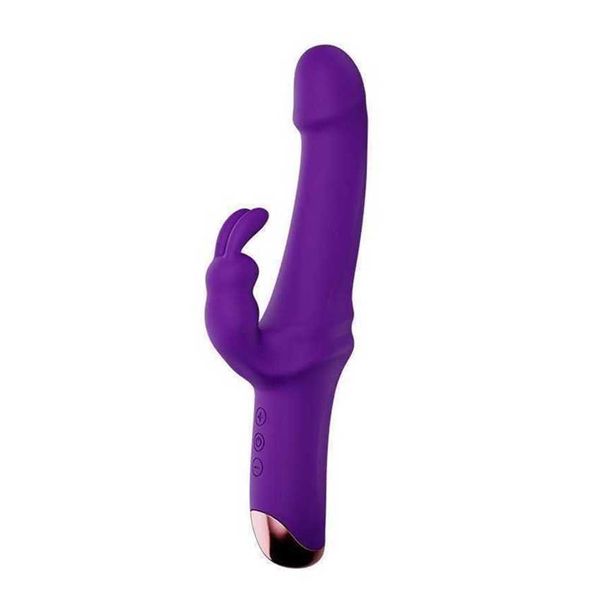 Vendre un bâton de choc à double choc Soft Rubber femelle Masturbation Device Clitoral Massage jouet adulte Sexe 231129