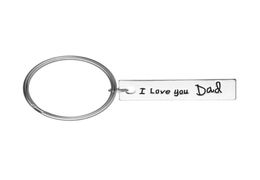 Vends cadeaux de fête des pères je t'aime papa papa mon héros ami collier à breloques porte-clés cadeau pour Daddy9765198