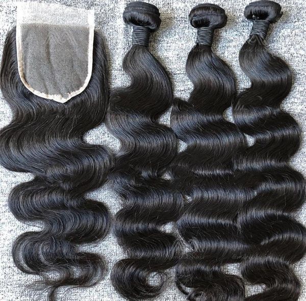 Vendre des cheveux bundles malaisiens brésiliens indiens péruviens du corps des vagues de poils extension de cheveux humains non traités le tissage des cheveux peut être teint9110487