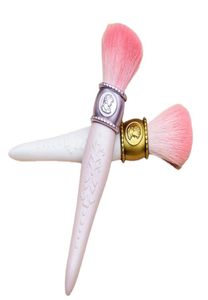 Verkoop Les Merveilleusees Laduree CheekPowderFoundation Brush Cameo Porselein Design Beauty Makeup Blender Brushes Tools6954827