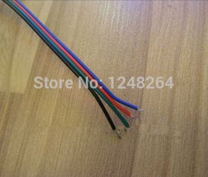 Vender como hot cakes Cable de extensión de cable RGB de 4 pines Usar cable de alambre LED para tira RGB 5050/3528 Cable conector de tira de led RGB