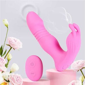 Sell Love Weuts Egg Sauting Femelle Vibration Tire sans fil télécommande Télescopique Masturbation Dispositif Adult fournit 231129