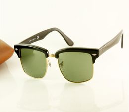 Verkoop luxe modeclub zonnebrillen herenwomens Master Designer Square 4190 Black Eyewear Green Lens 52mm7284709