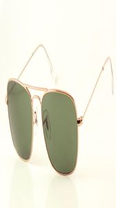 Verkoop metalen zonnebrillen herenwomens nieuwe kwaliteit 3136 gouden mode zonnebril G15 lens 58 mm case7249654