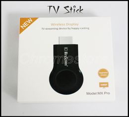 Verkoop MX Pro TV Stick Full HD 1080p Anycast Miracast DLNA AirPlay WiFi Display Receiver Dongle voor Andriod IOS Cellphone2219857