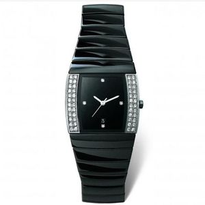 verkoop nieuwe mode zwarte keramische horloges luxe horloge voor vrouw quartz uurwerk horloges vrouwelijk polshorloge rd26271K