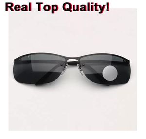 Vendre des lunettes de soleil pour hommes Rectangle Rectangle revêtement Miroir de conduite Fonds Polarisé G15 Verre Loupe Sunglass UVA UVB4905461