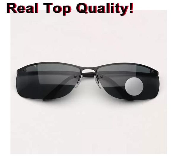 Vendre des lunettes de soleil pour hommes Rectangle Rectangle revêtement Miroir de conduite Fonds Polarisé G15 Verre Sunglass UVA UVB9528055