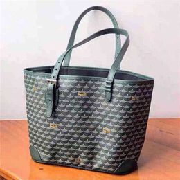 Verkoop bakken Mama boodschappentas Hondentand draagtas Designer tas met grote capaciteit Leren luxe handtas 220427