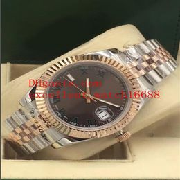 Vendre des montres Date seulement 41 mm 126333 126334 Cadran romain en or rose 18 carats Asie 2813 Montres-bracelets mécaniques automatiques pour hommes Chr212j