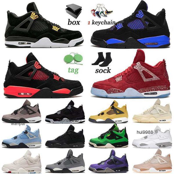 Vendez bien 4 Chaussures de basket Jumpman Military Black Royal 4s Sneakers Infrared Red Thunder Oklahoma Sooners Hommes Femmes Baskets Manila Sports JORDAM