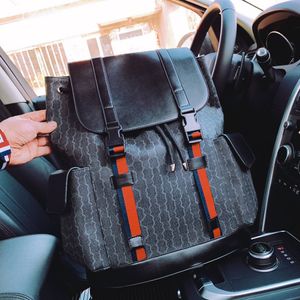 Mochila de diseñador Monedero de marca de lujo Correas de hombro dobles Mochilas Cartera de mujer Bolsos de cuero real Bolsos de dama a cuadros Equipaje de lona por bradn 001