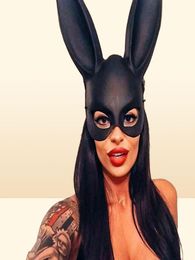 Vendre des femmes Halloween Bunny Mask Sexplay Cosplay Masks Rabbit Ears Masks Party Bar Nightclub Costume Accessoires 2022 Y2205235616701