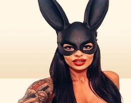 Vendre des femmes Halloween Bunny Mask Sexy Cosplay Masks Rabbit Ears Masks Party Bar Nightclub Costume Accessoires 2022 Y2205233297067