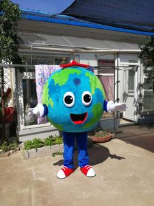 Hot high quality Real Pictures Deluxe the earth mascot costume fancy carnival costume free shipping