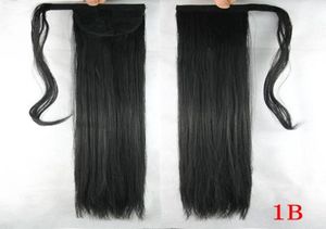 Verkopen 100 Maleisisch maagdelijk haar Weef Black Natural Grade 6a Top Grade Human Hair Ponytails 1B 140G5345309