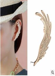 Vendre 1pc mode Unique vintage Peacock Feather Ear tore Cuff Clip oreilles pour femmes bijoux pour dames8983711