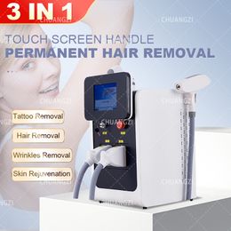 Verkoop van 3 in1 E-light IPL RF Nd Yag Laser Permanente ontharing Schoonheidsapparatuur 2024