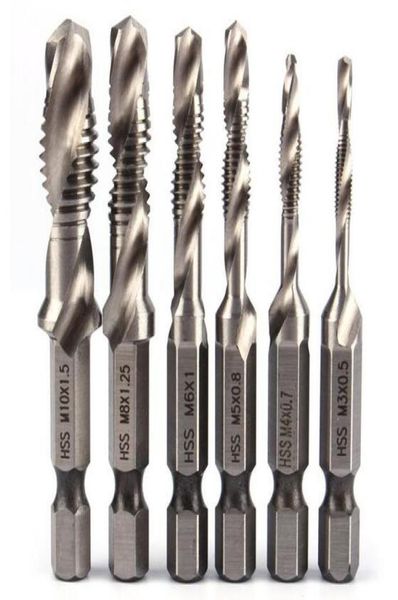 Vente des bits de forage à grande vitesse HSS HSS SET 14quot Shank Metric Vis Fike Tap Taper Force Bit M3 M4 M5 M61700491