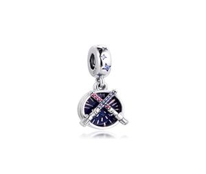 Vente 925 Sterling Silver Star Blue Blangar Charms Perles Fit Bracelet Colliers Charm Perge Perge pour bijoux Diy 76595415