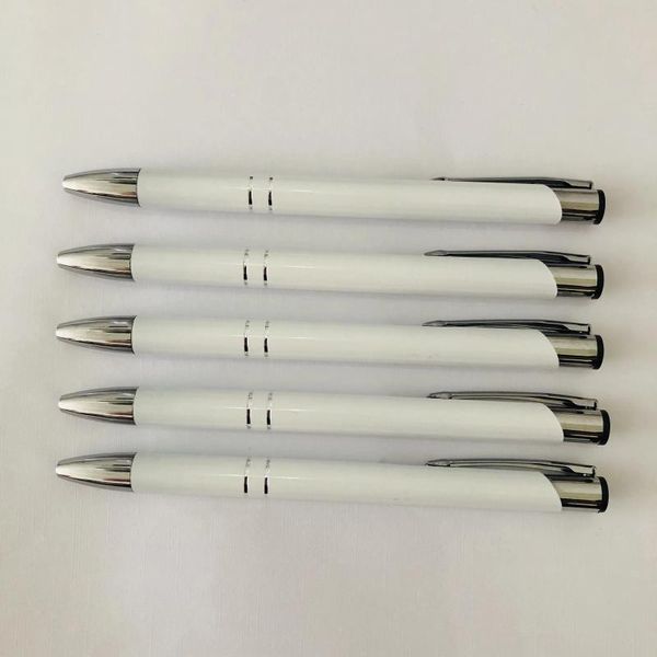 Venta de promoción publicitaria Bolígrafo de metal Pen White El Laser Personalizar logotipo