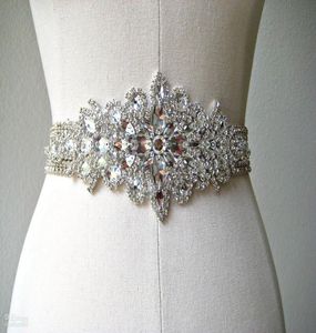 Vendre une ceinture de ceinture de mariée perlée magnifique accessoires de mariage de mode de haute qualité brillants Nouveau arrivée3966360