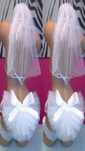 Vente de voiles de bikini 2019 voiles de butin d'été formels accessoire de mariée sur mesure accessoire de plage blanc ivoire Booty Veils7951598