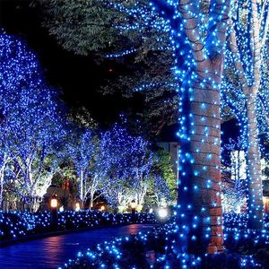 Selling Black line 100 M 480 LED Verlichting Party Lamp Led Kerstverlichting Outdoor Decoratie Party Twinkle String Licht 220 V EU295h