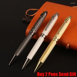 Vente marque Jinhao 163 stylo à bille en métal luxe école étudiant hommes d'affaires écriture acheter 2 envoyer cadeau