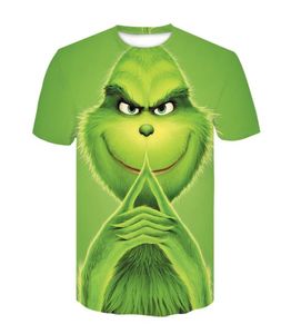 Verkoop Cartoon Heren 3d Gedrukt t-shirt Grinch film Korte mouw hoge kwaliteit mode Tee Tops HipHop t-shirt s6xl7700144