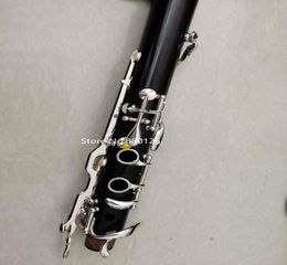 Vente de clarinette 18 touches G Tune, bois d'ébène, noir et argent, instrument de musique avec étui ing4096677