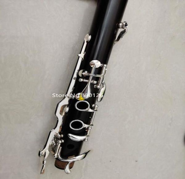 Venta de clarinete 18 teclas G Tune madera de ébano negro llave plateada instrumento musical con estuche ing4748266