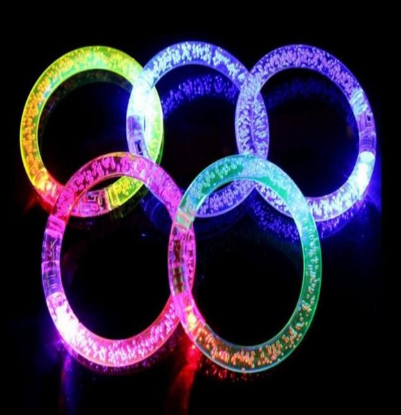 Venta de concierto Pulsera Flash LED Toy Colorida Palabra Flash Palabra Flash Led Luminoso Pulsera acrílica Regalo1306930