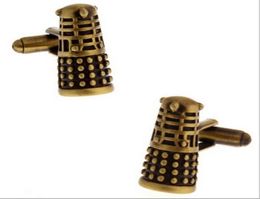 Vendre Doctor Who Copper Antique Cufflinks for Men Shirt Wedding Cufflink Cuff French Cuffs Fashion Jewelry de Noël C01827791