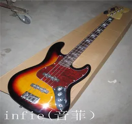 Verkoop F Sunburst Jazz Bass 4 String Electric Bass Guitar op voorraad