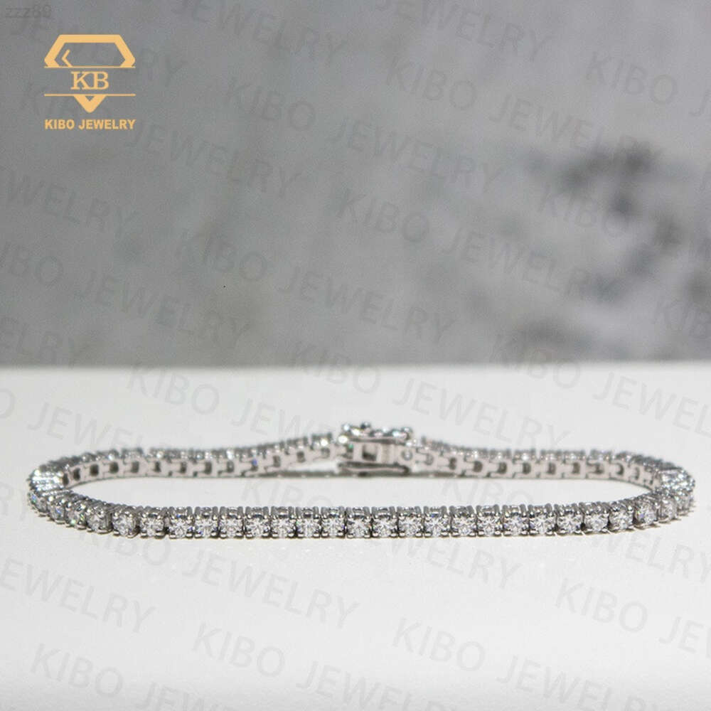 Selling Fashion Bracelet Hip Hop Rapper Custom Jewelry 2mm 3mm 4mm 5mm 925 Silver Vvs Moissanite Tennis Bracelet Chain