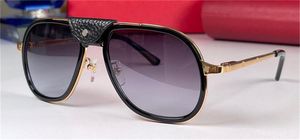 Selling Fashion Design Sunglasses 0241S Piloot Frame Withleather Buttons Exquisite Plating Classic Simple and Generous Style UV400 Bescherming