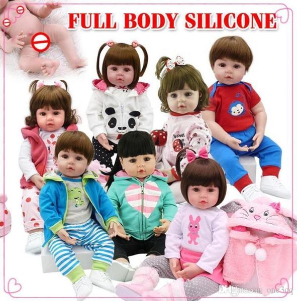 Vendre le jeu de bain à l'épreuve de l'eau en silicone Reborn Baby Dolls Baby Dolls Bebe Reborn Reborn Soft Touch Toys Kid9093613