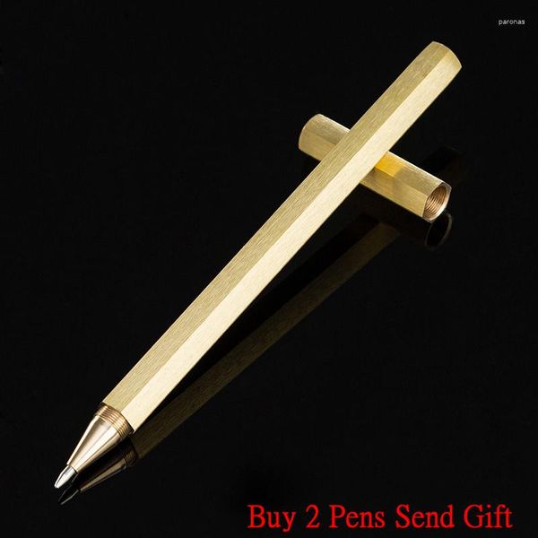 Venta a completo Metal Brass Business Men Roller Bolella Pen Oficina Ejecutiva Firma Regalo Comprar 2 Enviar